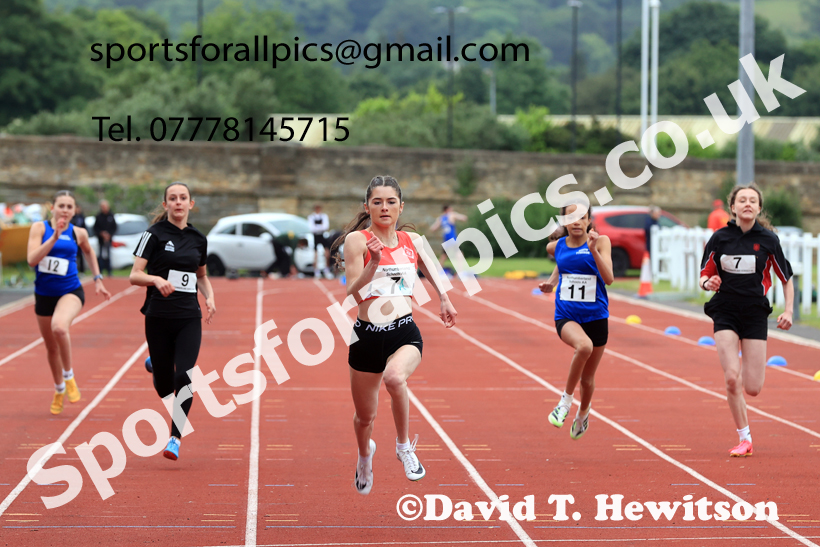 Sprints, 2026 Northumberland Schools Track and Field, Wentworth, Hexhan. Photo: David T. Hewitson/Sports for All Pics